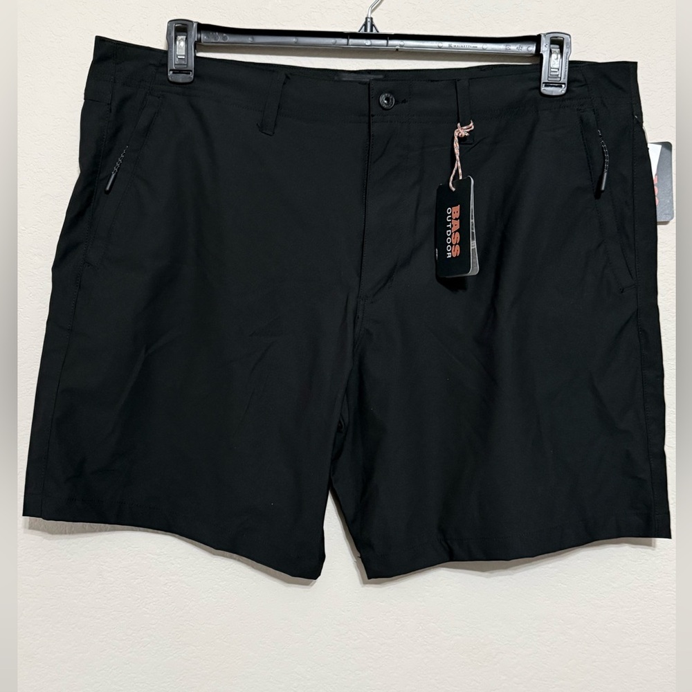 Bass Outdoor Black Traveler Tech Commuter Shorts